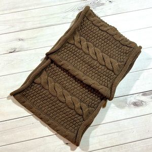 Brown infinity scarf